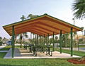 prefabricated fold wooden gazebo design 5