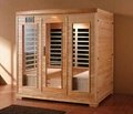 cheapest wooden half body sauna room dry