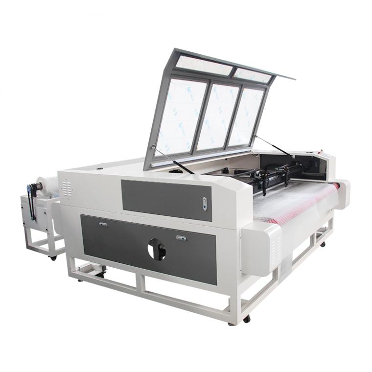 Camera position laser cut machine cloth pasting sleeve mark 4