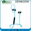 Free sample 2017 newest hand free earphone bluetooth neckband for sports