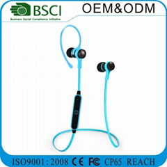 Free sample 2017 newest hand free earphone bluetooth neckband for sports