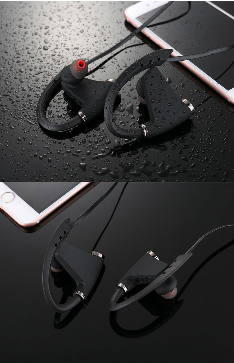 Hand free waterproof wireless bluetooth earphone for sports 5