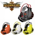 Over ear stereo LED logo light gaming headphone and headset for pc 5