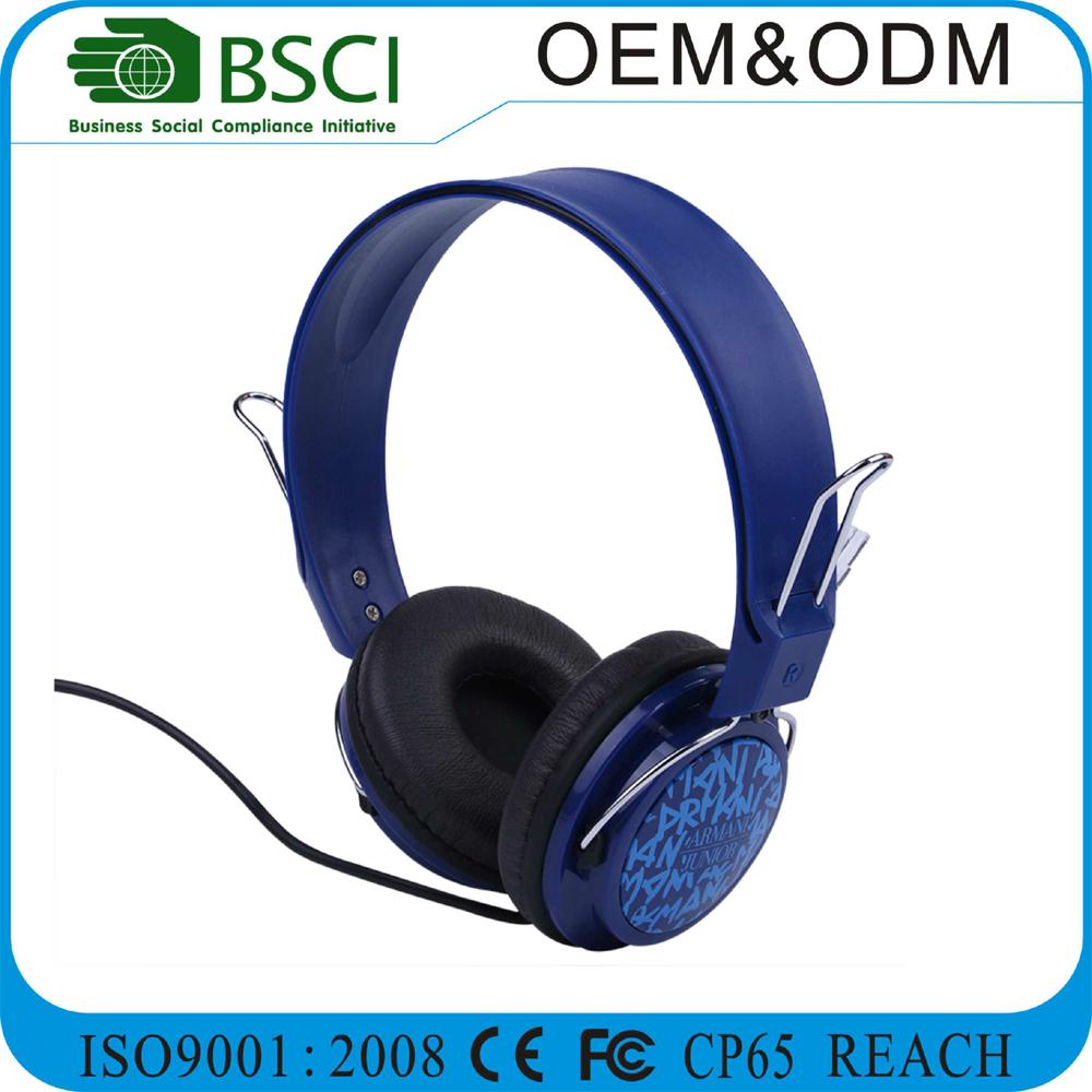 2017 newest stereo headphone custom printed with customized logo