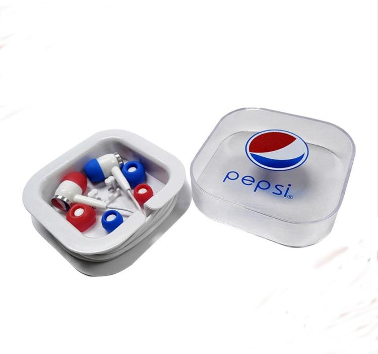 Personalised wired earphones with Custom Printed Logo Package for promotion 2