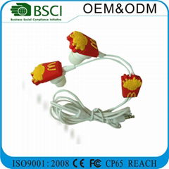 OEM 3D custom shape earphone and earbuds