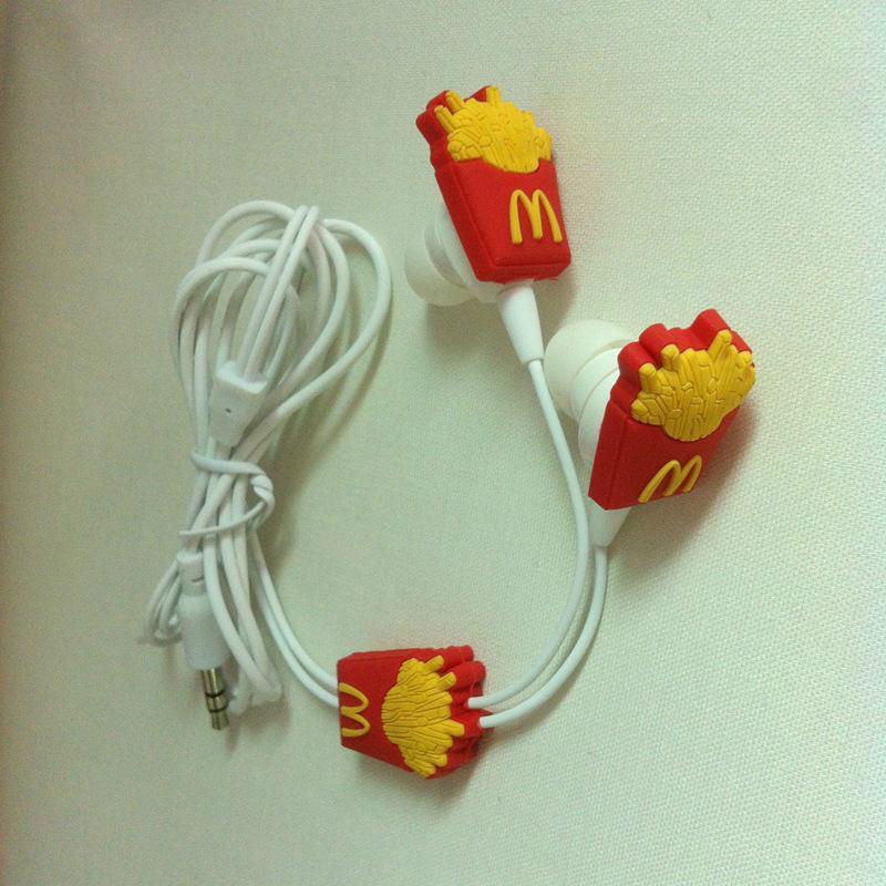 OEM 3D custom shape earphone and earbuds for promotions 3