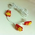 OEM 3D custom shape earphone and earbuds for promotions 4