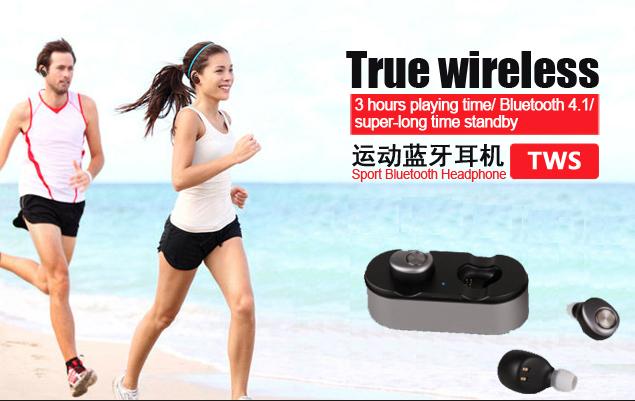 Best V4.2 True Wireless Stereo bluetooth headphone with HD MIC for music 5