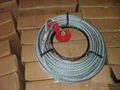 Light weight portable pulling wire rope hoist for building equipment