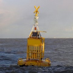 isolated danger mark buoy