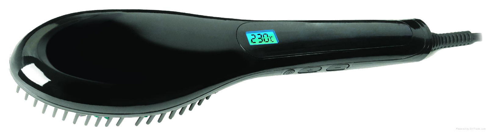 Professional LCD display electric straightening hair brush 2