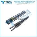 Conical twin screw and barrel for plastic making machine 3