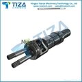 Conical twin screw and barrel for plastic making machine 4