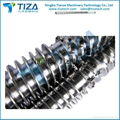 Conical twin screw and barrel for plastic making machine 5