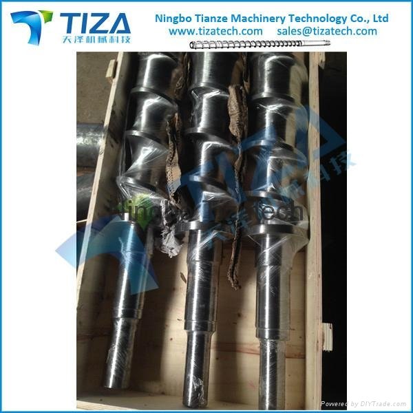 Screw and barrel for plastic rubber IMM Extrusion machine 2