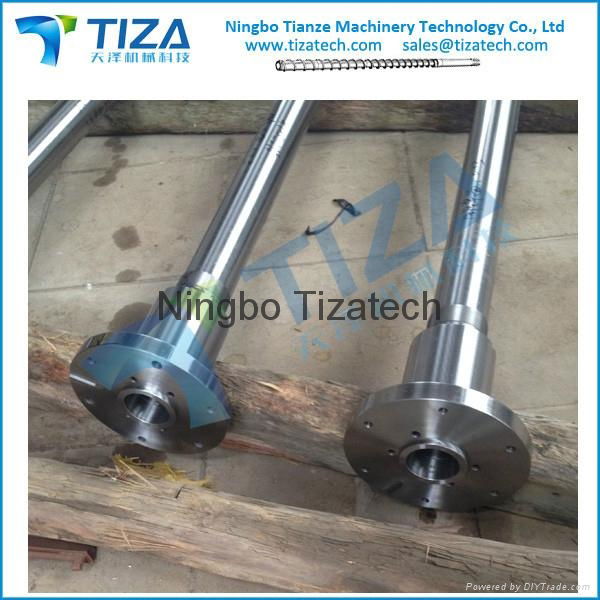 Screw and barrel for plastic rubber IMM Extrusion machine