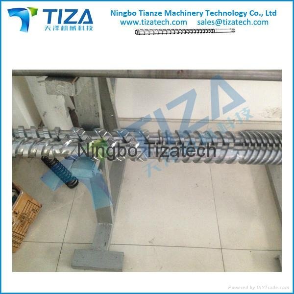 Screw and barrel for plastic rubber IMM Extrusion machine 4