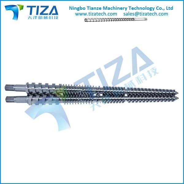 Screw barrel structure increase production for injection extrusion plastic