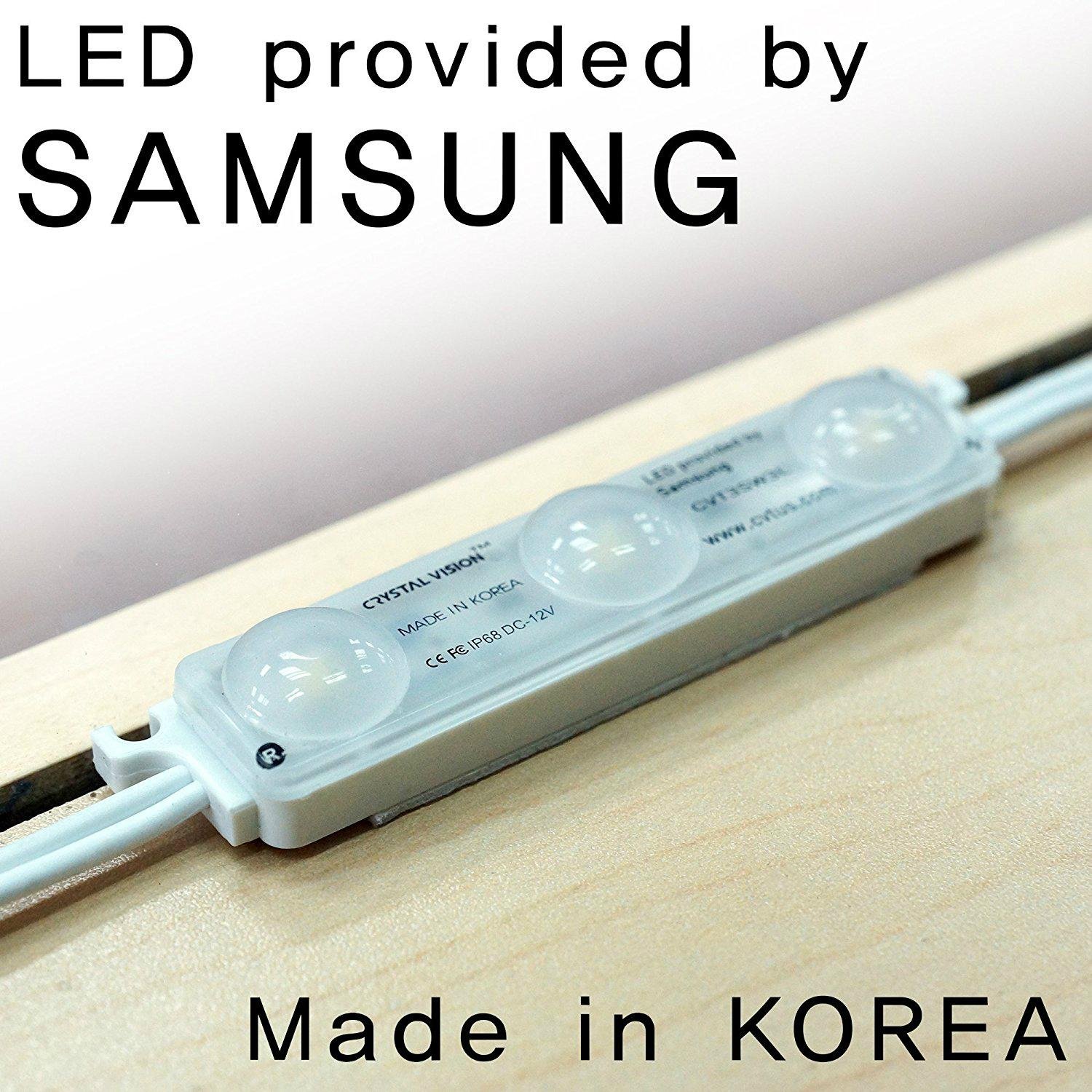 Crystal Vision Premium Samsung Pre-Installed LED Kit for Showcase 3