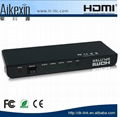 Aikexin 1x4 HDMI Splitter 1 in 4 out hdmi splitter with 3D and 1080P CEC  2