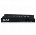 Aikexin 1x4 HDMI Splitter 1 in 4 out hdmi splitter with 3D and 1080P CEC  4