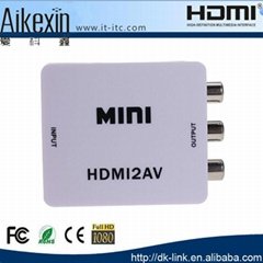 Aikexin Mini HDMI to AV RCA Composite CVBS Converter support PAL NTSC