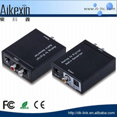 Aikexin Analog  to Digital Optical Coaxial Audio Converter with 3.5mm Audio