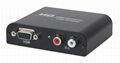 Aikexin VGA + Audio to HDMI Converter in Aluminum Shell with DC5V 