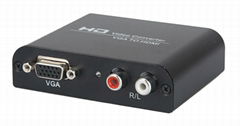 Aikexin VGA + Audio to HDMI Converter in Aluminum Shell with DC5V