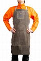 Leather Bib Apron for full protect for body front with CE cetification 