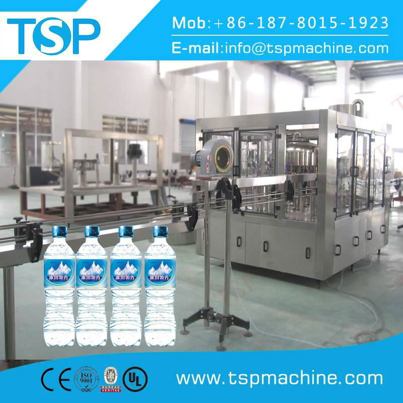 Automatic Pure Mineral Carbonated PET Bottle Water Production Line