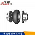 UL tyre coupling suited for optimum torque transmission