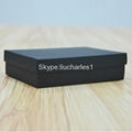 Matte black paper packing gift box from China supplier