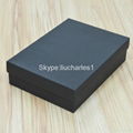 Matte black paper packing gift box from China supplier 3