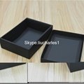 Matte black paper packing gift box from China supplier 5
