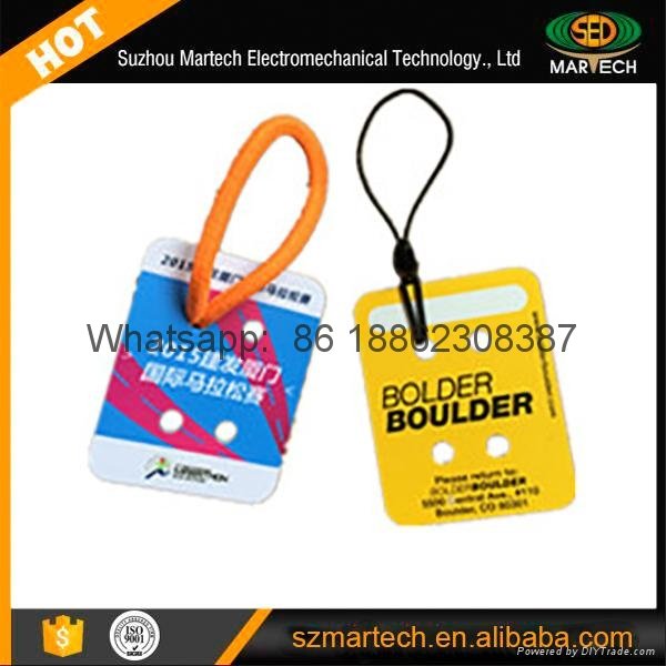 Rfid Race Timing Bib Tag with Chips Number Printing with 3 M Sticker