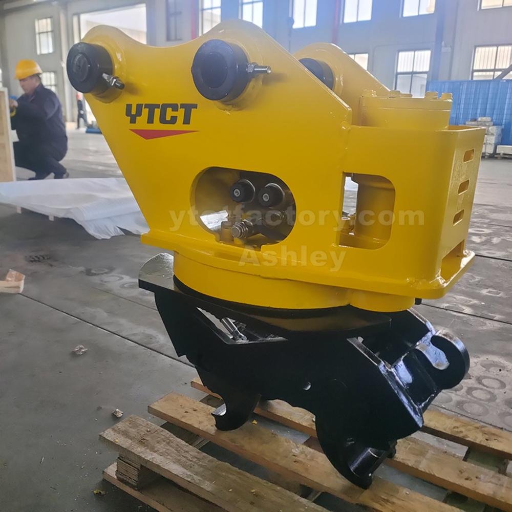 ytct 360 degree rotating rotary tilt quick hitch quick coupler for excavator  2