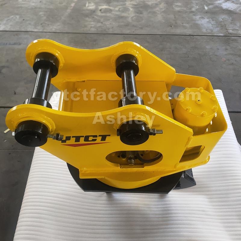 ytct 360 degree rotating rotary tilt quick hitch quick coupler for excavator  5