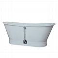 Cast Iron Tub with metal skirt