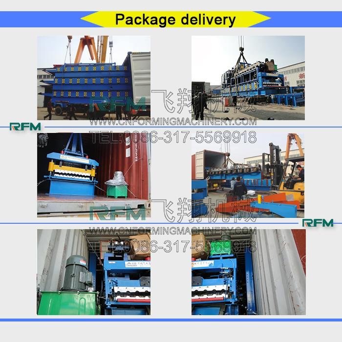 glazed tile double deck roll forming machine 3