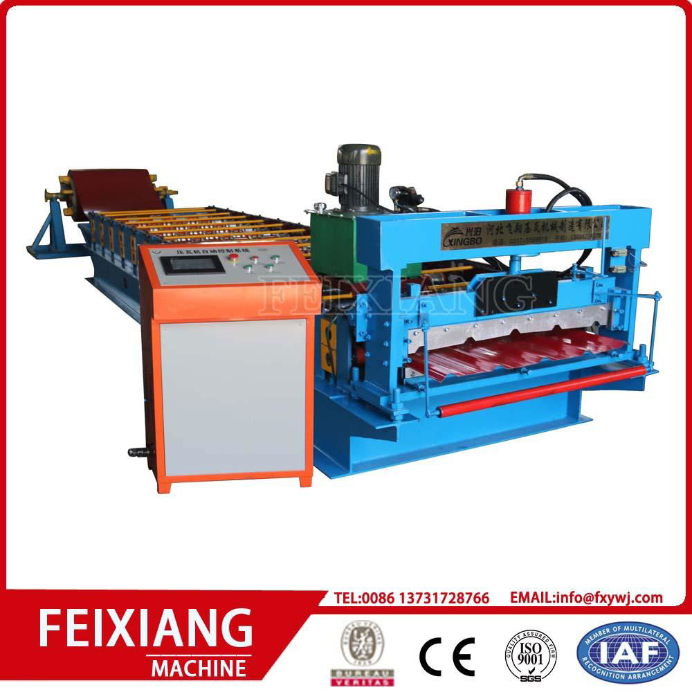 glazed tile double deck roll forming machine