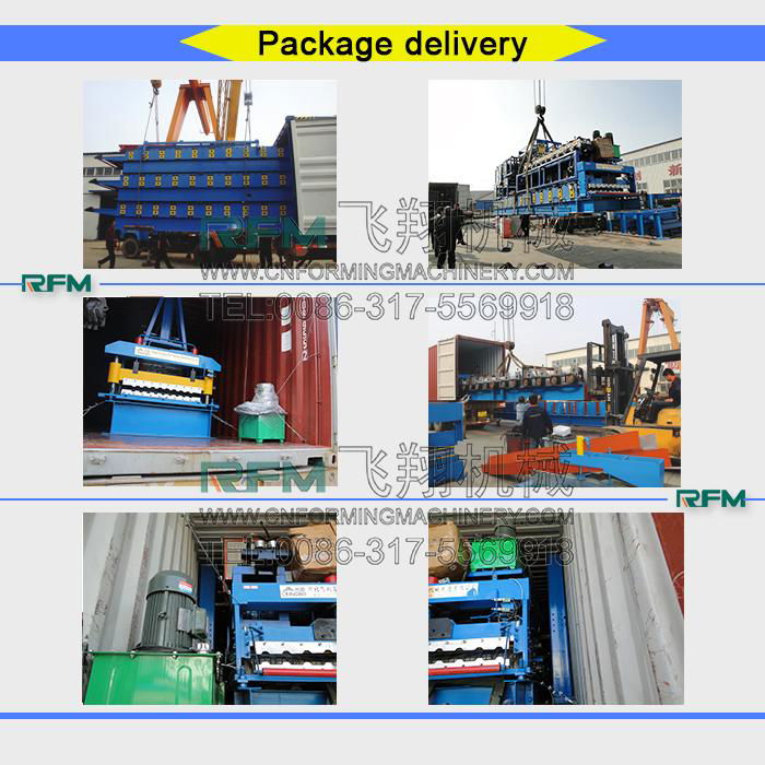 Glazed roof tile roll forming machinery 3