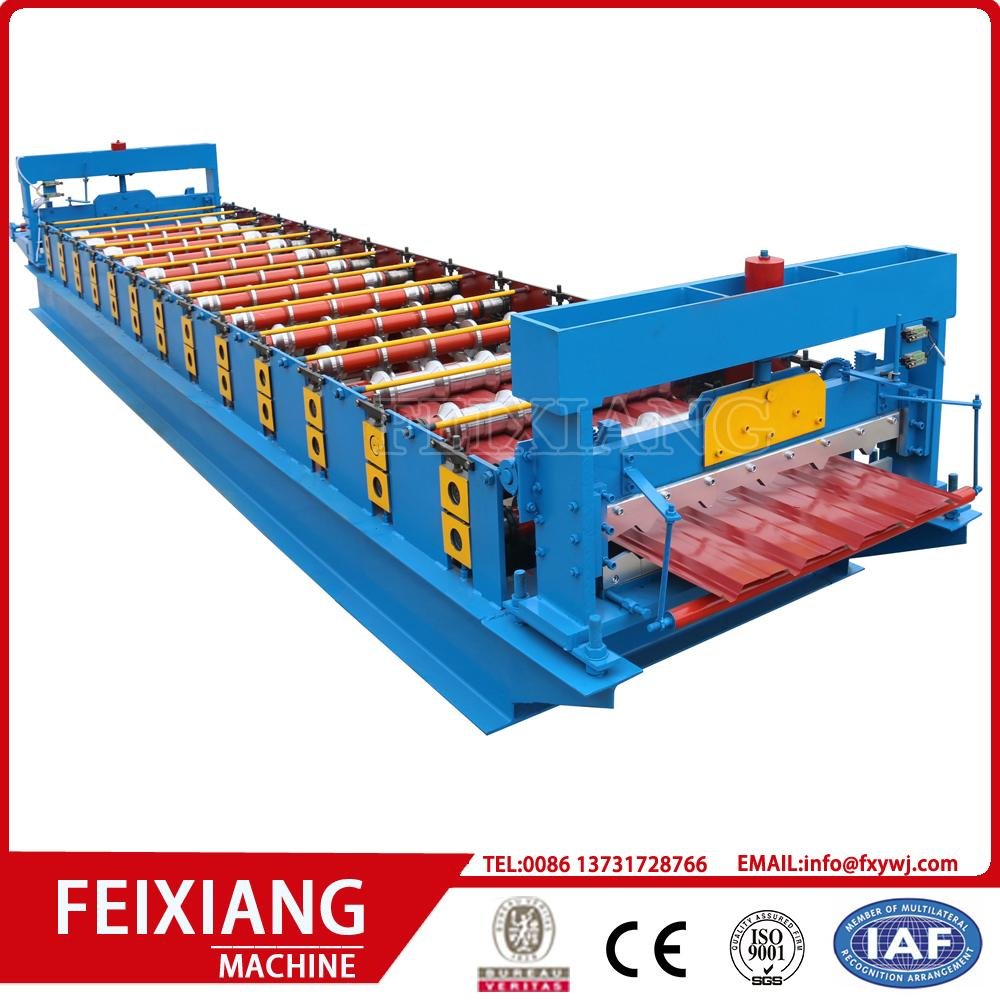Glazed roof tile roll forming machinery