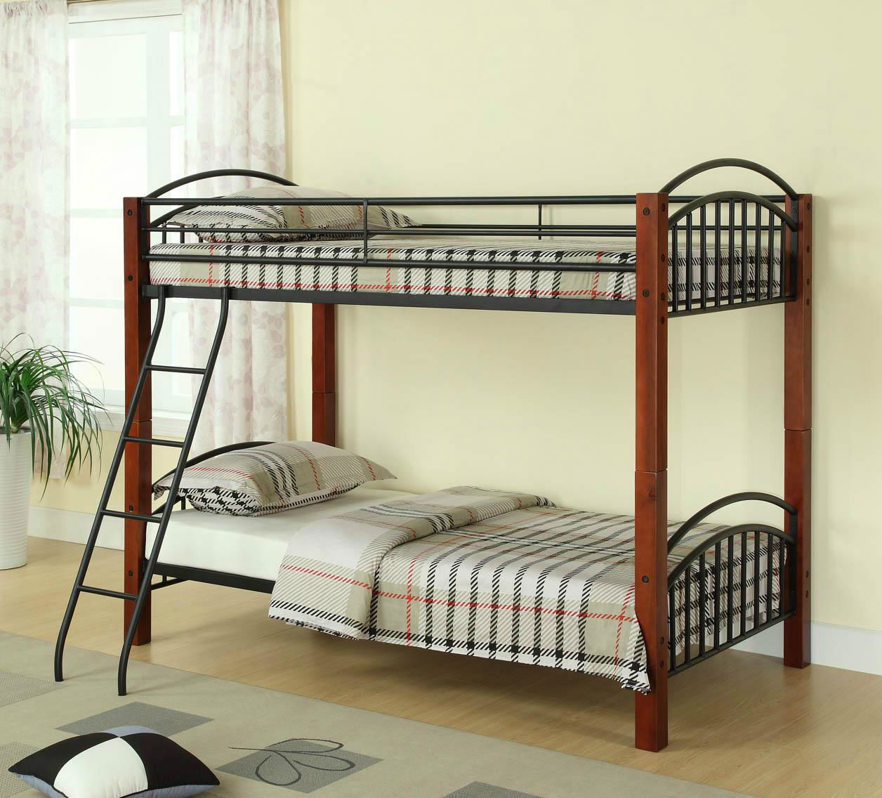 Twin Twin Convertible Wooden Post Bunk Bed