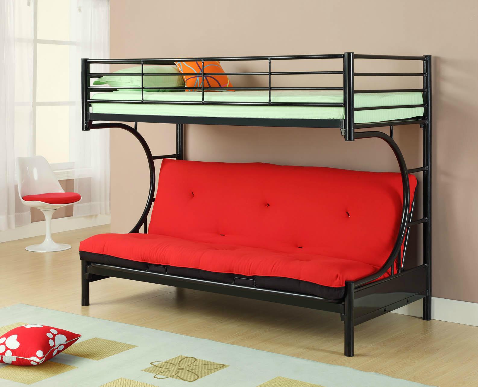 Twin Futon C Style Bunk Bed 4008 (China Trading Company) Household