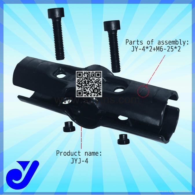 JY-4|cross joint|pipe connector|antirust joint|metal clamp joint 2