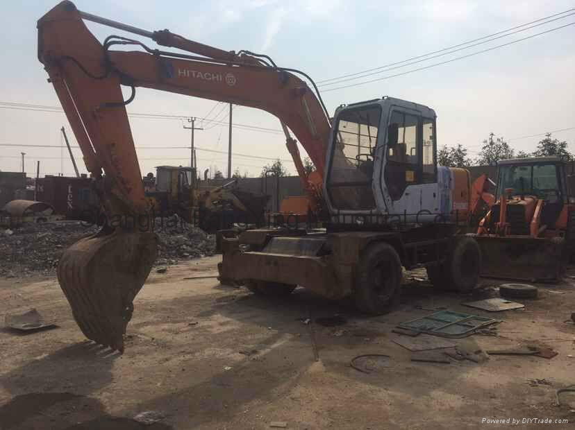 Used Hitachi wheel excavator ex100wd-2