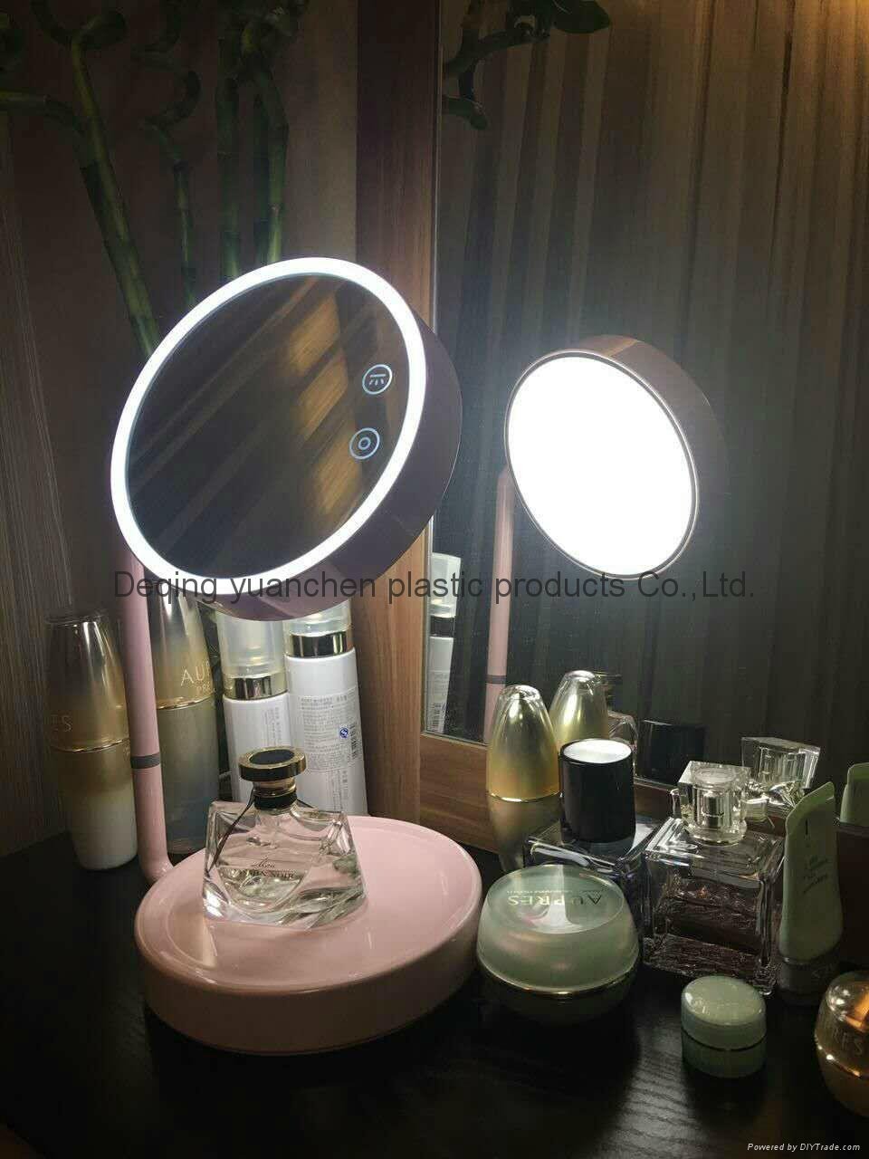LED Makeup Mirror Wide View Rotatable Adjustable  Desk Lamp double side light 3