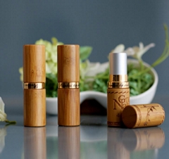 Eco-friendly bamboo lipstick tubes with custom engrave logo